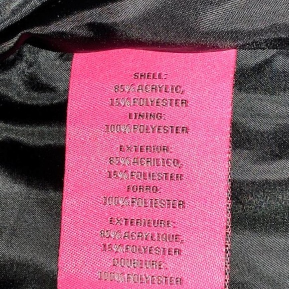 Betsey Johnson Black & White Zebra Stripe Faux Fur Boho Vest With Belt Size S - Picture 12 of 14